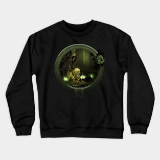 Alone in the creepy night Crewneck Sweatshirt